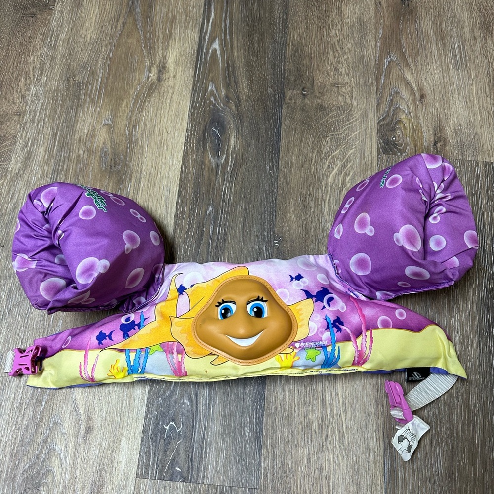 Stearns Gold fish Purple Puddle Jumper Size 30-50 lbs